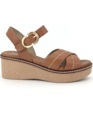 DORKING SANDALIAS MUJER BY FLUCHOS MODELO NIDO COLOR MARRON CUERO