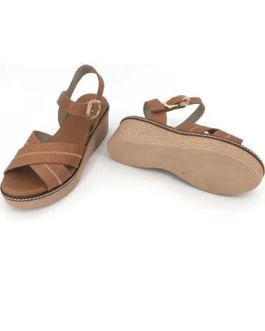 DORKING SANDALIAS MUJER BY FLUCHOS MODELO NIDO COLOR MARRON CUERO