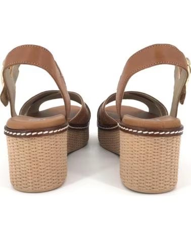 DORKING SANDALIAS MUJER BY FLUCHOS MODELO NIDO COLOR MARRON CUERO