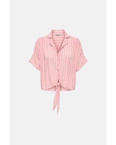 ONLY CAMISA 15281497 CON NUDO FRONTAL ROSA