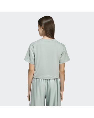ADIDAS CAMISETA MANGA CORTA CROP TOP CASUAL VERDE
