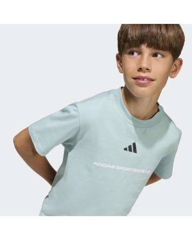 ADIDAS CAMISETA ADIDAS CON LOGO GRÁFICO Y DISEÑO DE TEXTO VERDE