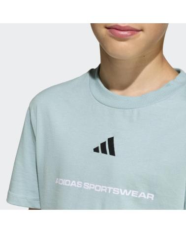 ADIDAS CAMISETA ADIDAS CON LOGO GRÁFICO Y DISEÑO DE TEXTO VERDE