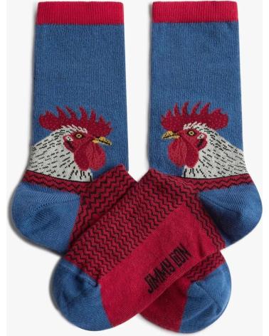 JIMMY LION CALCETINES JIMMY LION DISEÑO GALLO AZUL