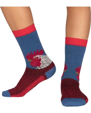JIMMY LION CALCETINES JIMMY LION DISEÑO GALLO AZUL
