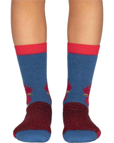 JIMMY LION CALCETINES JIMMY LION DISEÑO GALLO AZUL