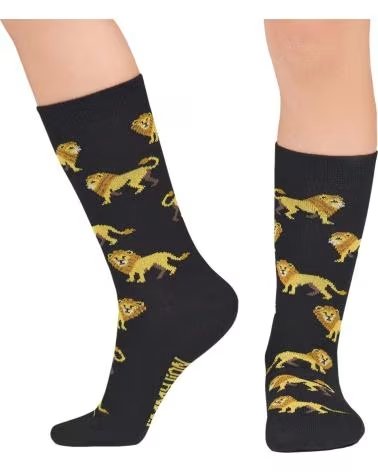 JIMMY LION CALCETINES EN COLOR PARA NINOS NEGRO