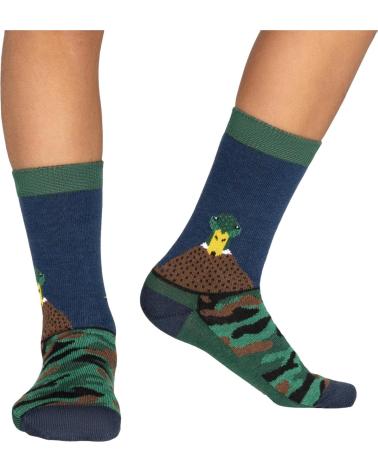 JIMMY LION CALCETINES EN COLOR PARA NINOS AZUL