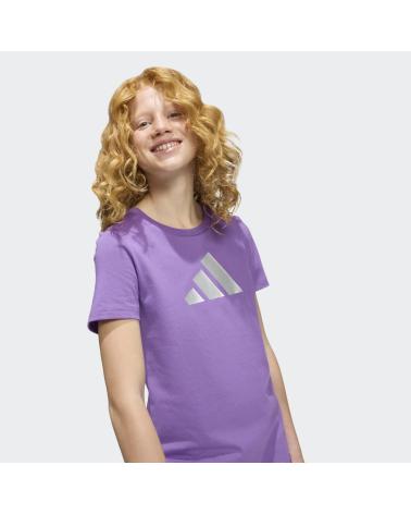ADIDAS CAMISETA ADIDAS CON LOGO ESTAMPADO MORADO
