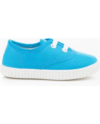 Zapatos de Niña y Niño ANGELITOS LONA TEXTIL 121 TURQUESA