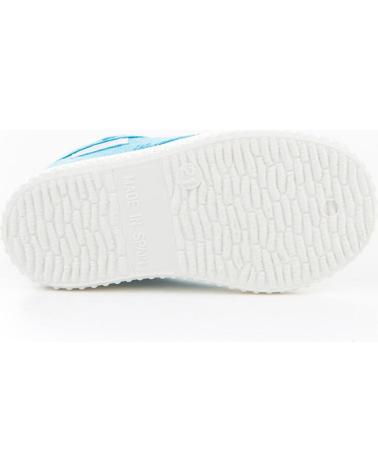 Zapatos de Niña y Niño ANGELITOS LONA TEXTIL 121 TURQUESA