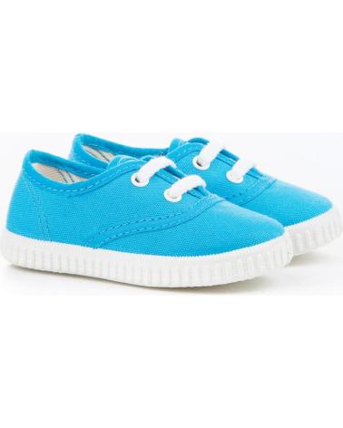 Zapatos de Niña y Niño ANGELITOS LONA TEXTIL 121 TURQUESA