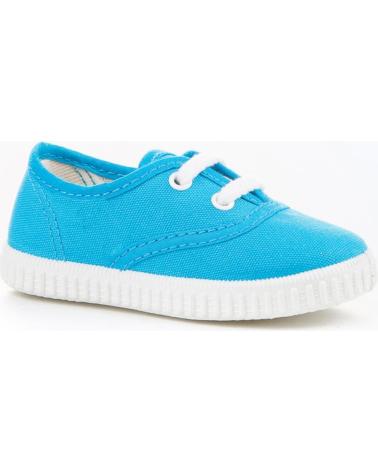 Zapatos de Niña y Niño ANGELITOS LONA TEXTIL 121 TURQUESA