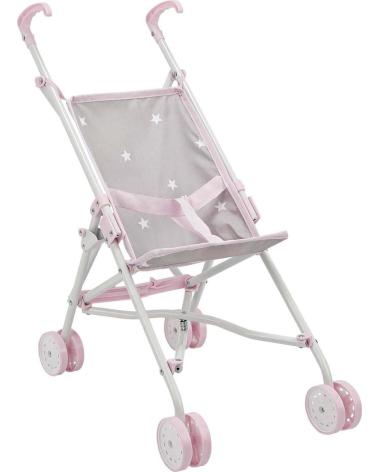 MUECAS ARIAS CARRITO DE PASEO PARA MUÑECAS PLEGABLE ESTILO SILLA ROSA