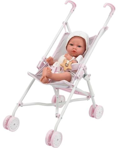 MUECAS ARIAS CARRITO DE PASEO PARA MUÑECAS PLEGABLE ESTILO SILLA ROSA