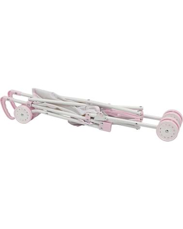 MUECAS ARIAS CARRITO DE PASEO PARA MUÑECAS PLEGABLE ESTILO SILLA ROSA