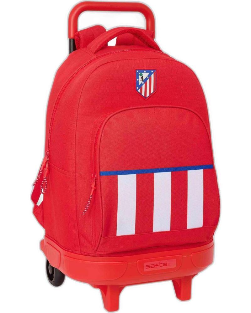 SAFTA MOCHILA CON CARRO INTEGRADO COLECCIÓN ESCOLAR ROJO