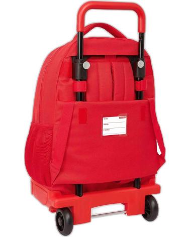 SAFTA MOCHILA CON CARRO INTEGRADO COLECCIÓN ESCOLAR ROJO
