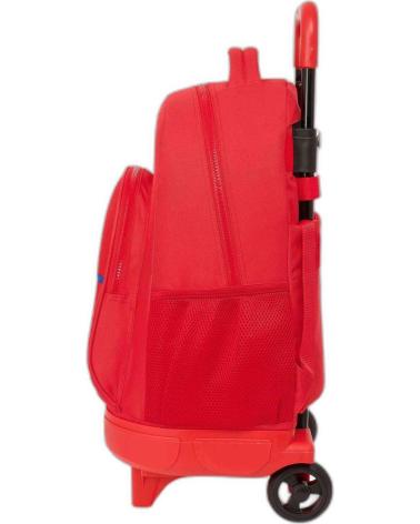 SAFTA MOCHILA CON CARRO INTEGRADO COLECCIÓN ESCOLAR ROJO