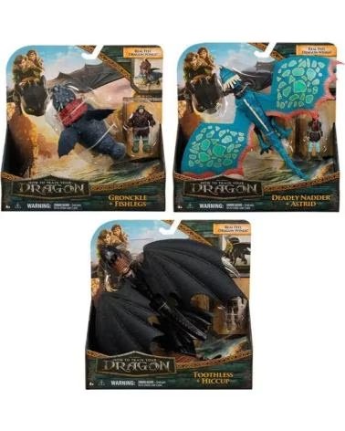 SPIN MASTER PACK FIGURAS DRAGONES Y MINI MUNDOS SPIN MASTER MULTICOLOR