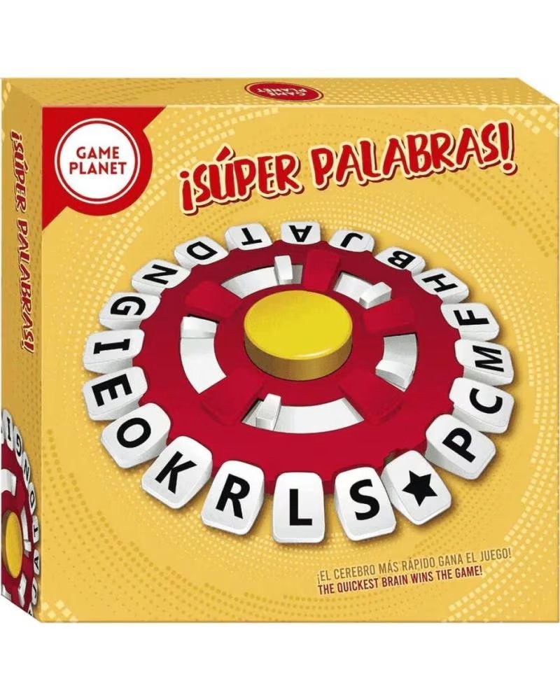 TOY PLANET ¡SÚPER PALABRAS! LERN-BRETTSPIEL MULTICOLOR