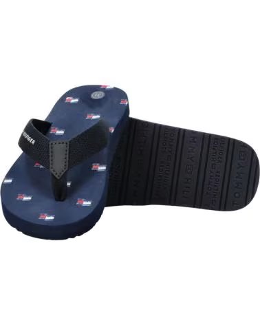 TOMMY HILFIGER CHANCLAS TEJIDO TRENZADO EN PARA NINOS AZUL