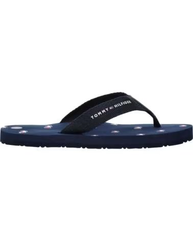 TOMMY HILFIGER CHANCLAS TEJIDO TRENZADO EN PARA NINOS AZUL