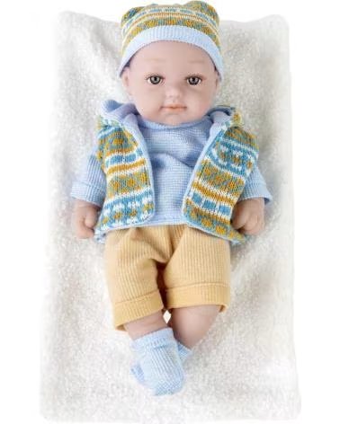 TOY PLANET BABY DOLL WITH MULTICOLORED KNIT SET MULTICOLOR