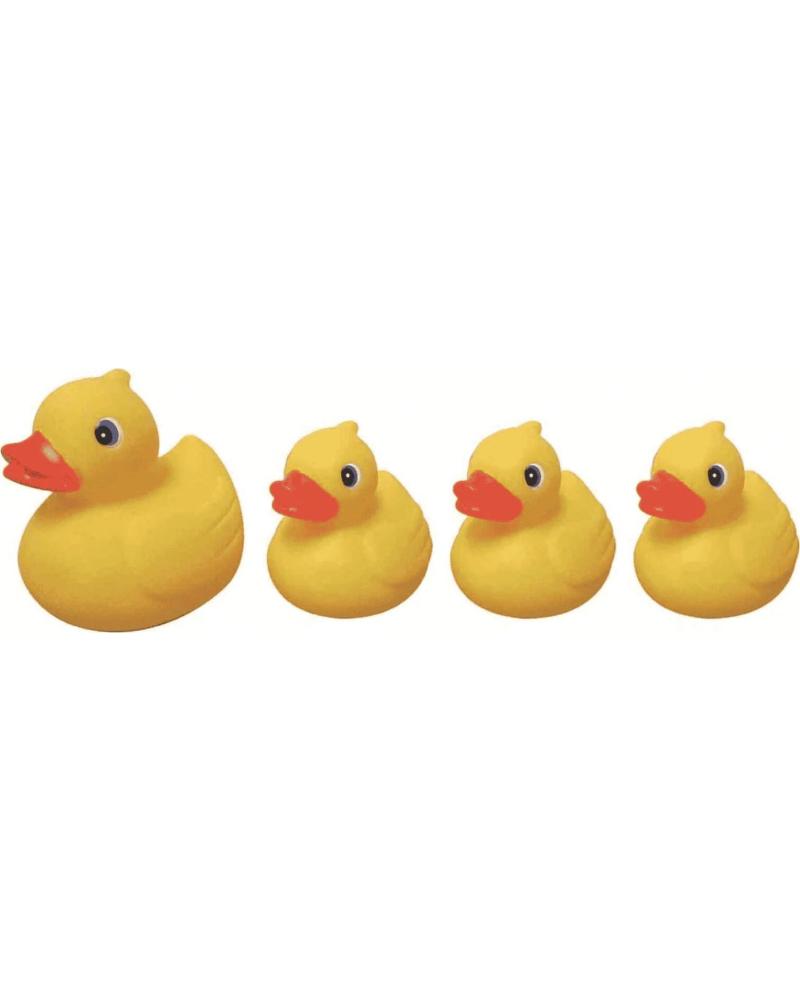 TOY PLANET SET DE PATITOS DE GOMA PARA BAÑO AMARILLO