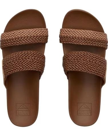 REEF SANDALIAS MUJER MODELO CUSHION VISTA HI COLOR MARRON CHOCO