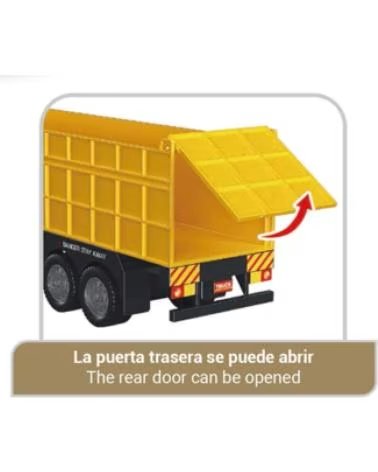 TOY PLANET CAMIÓN DE JUGUETE CON REMOLQUE BASCULANTE ROJO