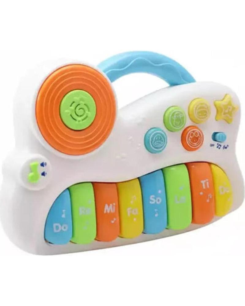TOY PLANET PIANO MUSICAL PORTÁTIL INFANTIL INTERACTIVO TOY PLANET MULTICOLOR