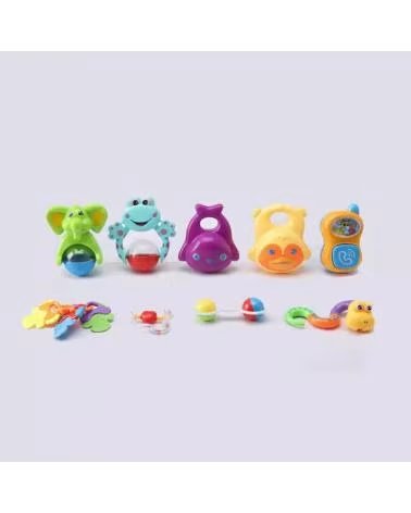TOY PLANET SET DE SONAJEROS CON ESTUCHE FORMA DE BÚHO MULTICOLOR