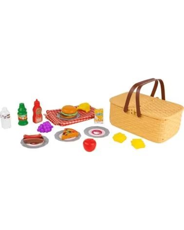 TOY PLANET TOY PICNIC BASKET WITH PLAY FOOD ACCESSORIES TOY PLANET MULTICOLOR