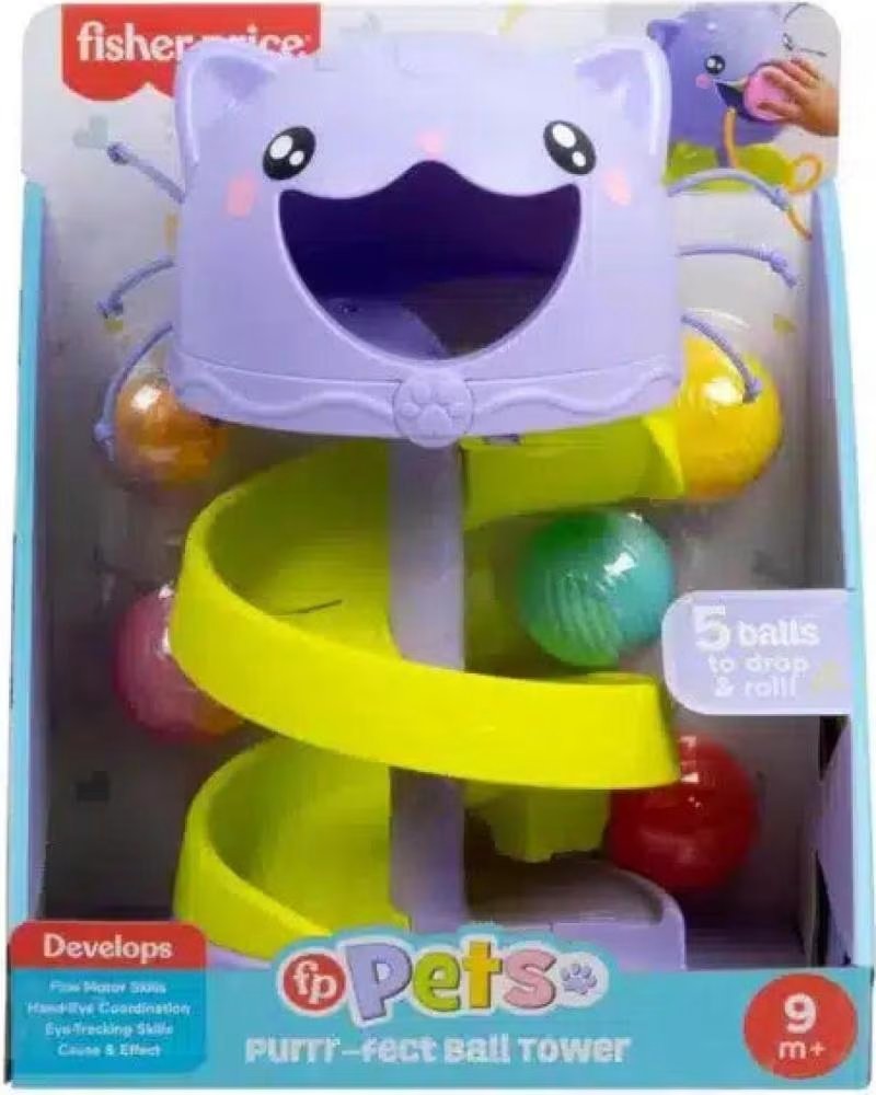 MATTEL GAMES FISHER-PRICE GATINHO COM BOLAS ROLANTES MULTICOLOR
