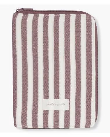 PASITO A PASITO ORGANIZER-ETUI GESTREIFT CEREZA
