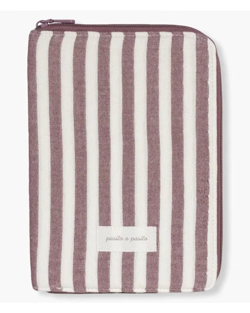 PASITO A PASITO ORGANIZER-ETUI GESTREIFT CEREZA