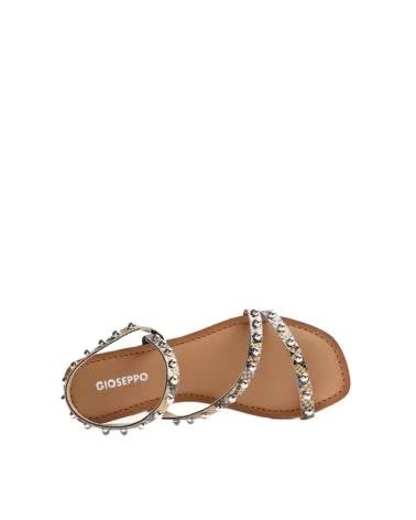 GIOSEPPO SANDALIAS PLANAS SUBUKIA CON TACHUELAS 79123-P VAINILLA