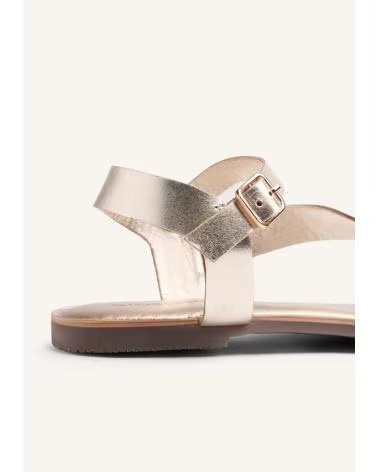SANDALES PLATES GIOSEPPO MASENO AVEC CLOUS COULEUR PLATINE PLATINO