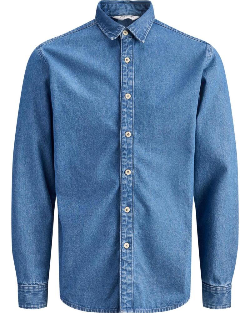 JACK AND JONES CAMISA VAQUERA MANGA LARGA JACK & JONES 12294475 CELESTE