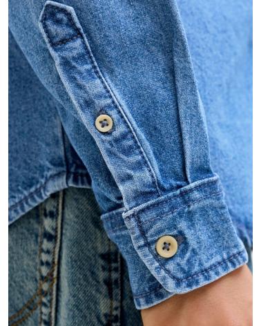 JACK AND JONES CAMISA VAQUERA MANGA LARGA JACK & JONES 12294475 CELESTE