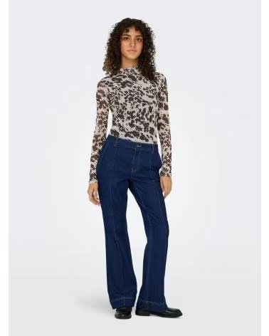 ONLY TOP ONLY ERICA DE MANGA LARGA GRIS
