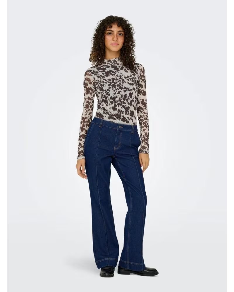 ONLY TOP ONLY ERICA DE MANGA LARGA GRIS