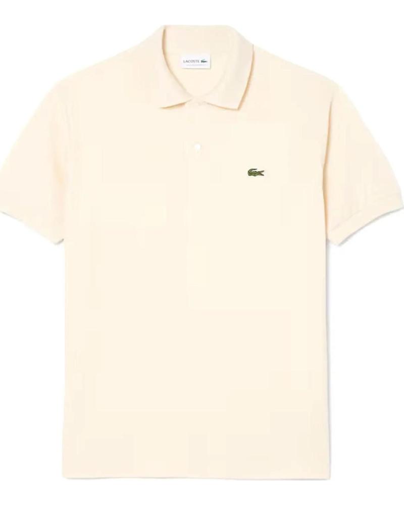 LACOSTE POLO LACOSTE L1212 CLASSIC FIT BEIG CLARO