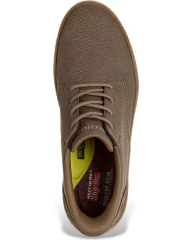 SKECHERS SKECHERS HYLAND JUSTINO SLIP-INS MARRóN