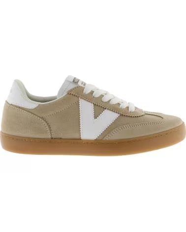 VICTORIA TÊNIS 1126212 BERLIN EM CAMURÇA RETRÔ BEIGE