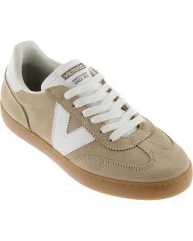 VICTORIA TÊNIS 1126212 BERLIN EM CAMURÇA RETRÔ BEIGE