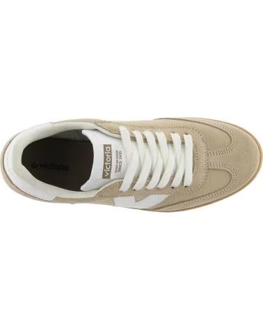 VICTORIA TÊNIS 1126212 BERLIN EM CAMURÇA RETRÔ BEIGE