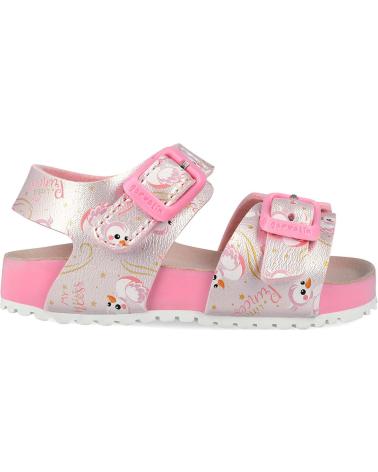 GARVALIN SANDALIAS BIO METALIZADAS 262461-A ROSA