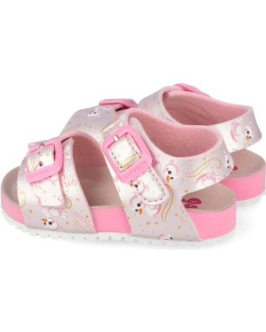 GARVALIN SANDALIAS BIO METALIZADAS 262461-A ROSA